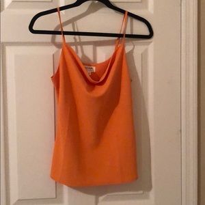 Orange Cowl Neck Tank